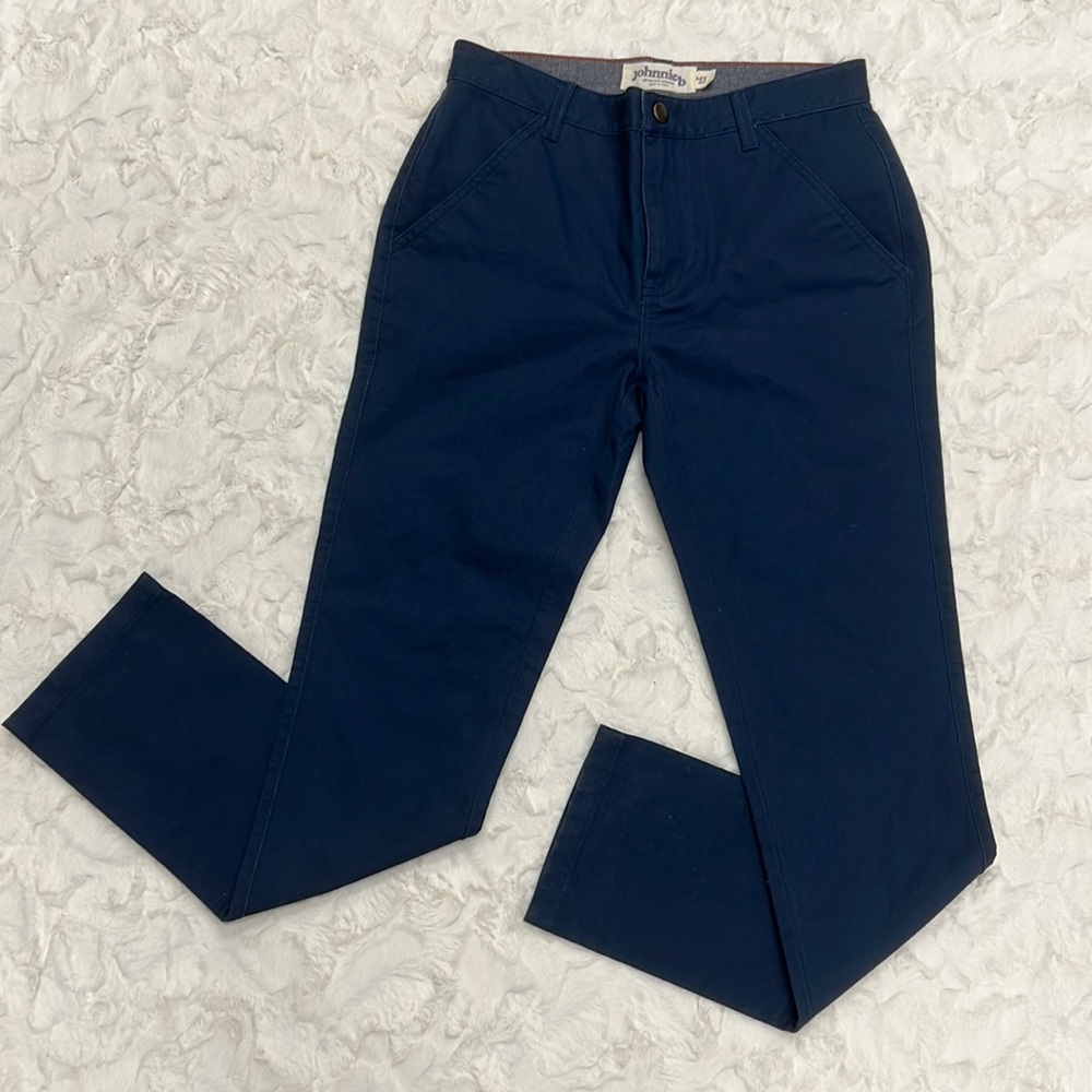 Johnnie b Duck Canvas Pants Navy Sz 14Y‎